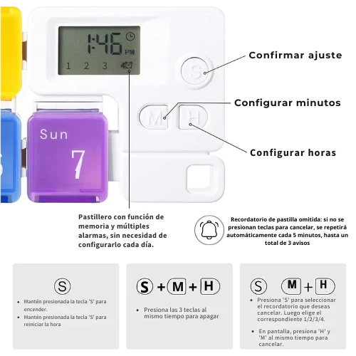 Pastillero Inteligente con alarma